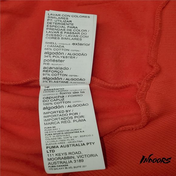 Puma Red Hoodie (L) New With Tags - Picture 4 of 6